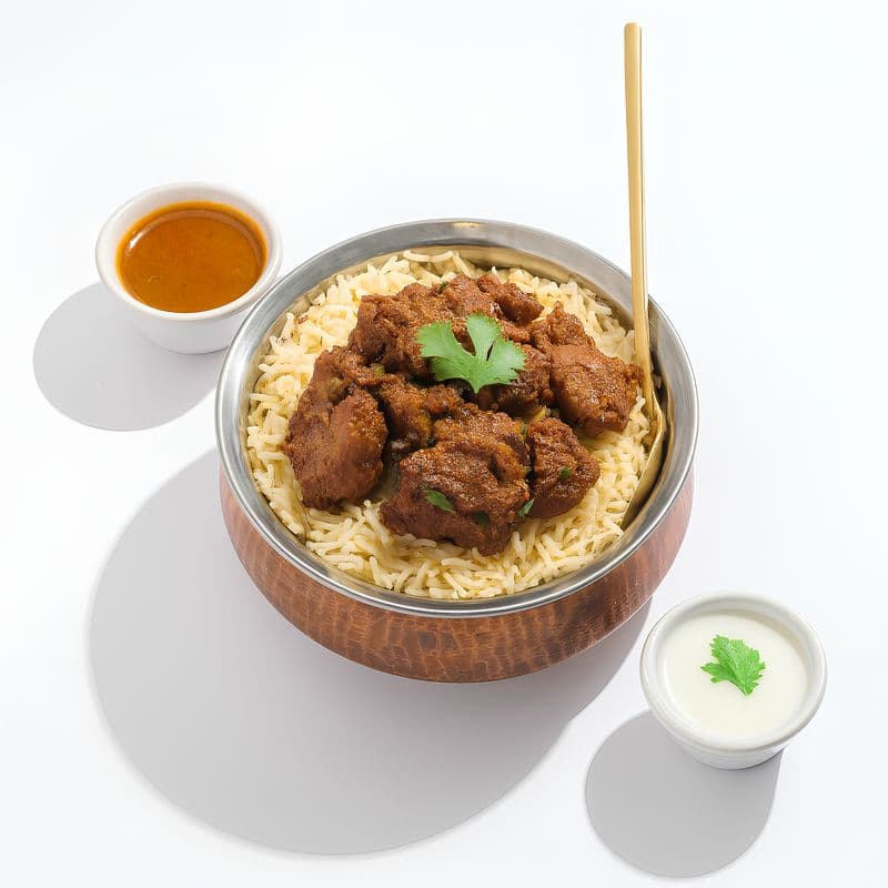 Mutton fry piece pulao