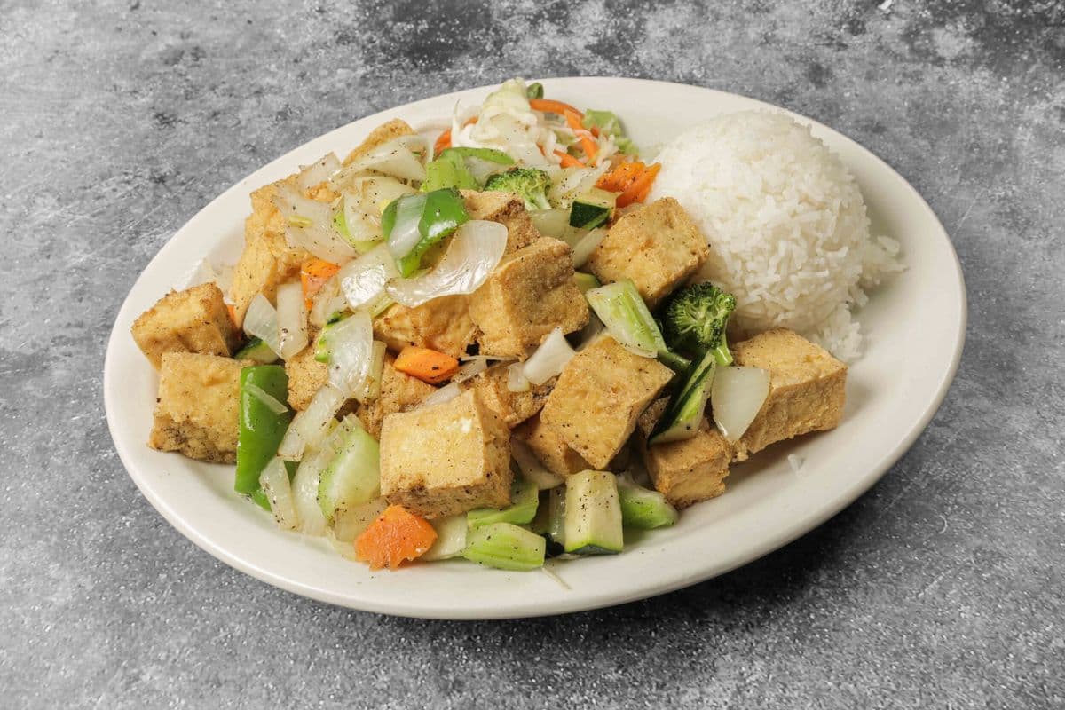 R3. Tofu frit et mijoté au sel et poivre