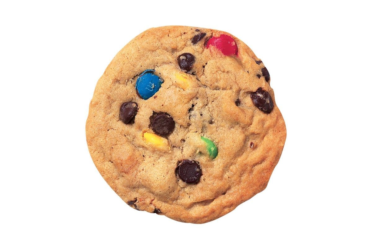 Pépites de chocolat avec bonbons M&M’s® (côté)