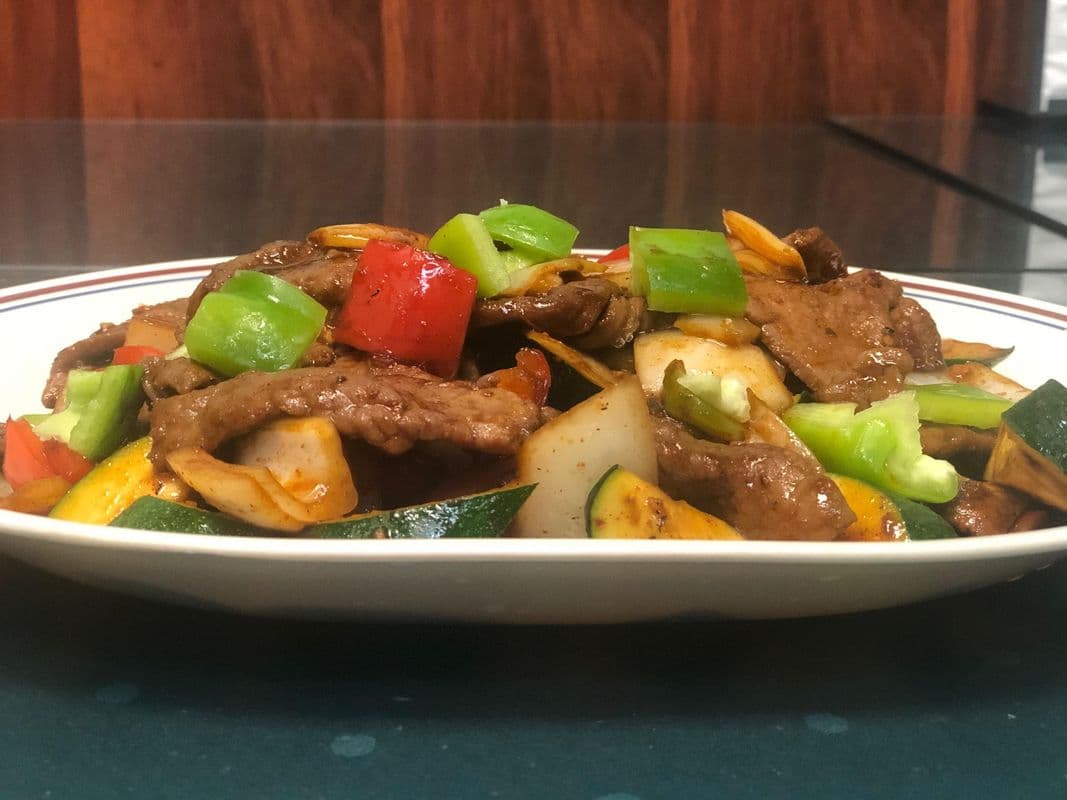 Sliced Beef with Black Bean Sauce