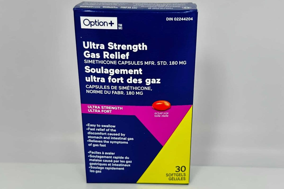 Option Plus Gas Relief Ultra Strength Caps (180mg) (30)