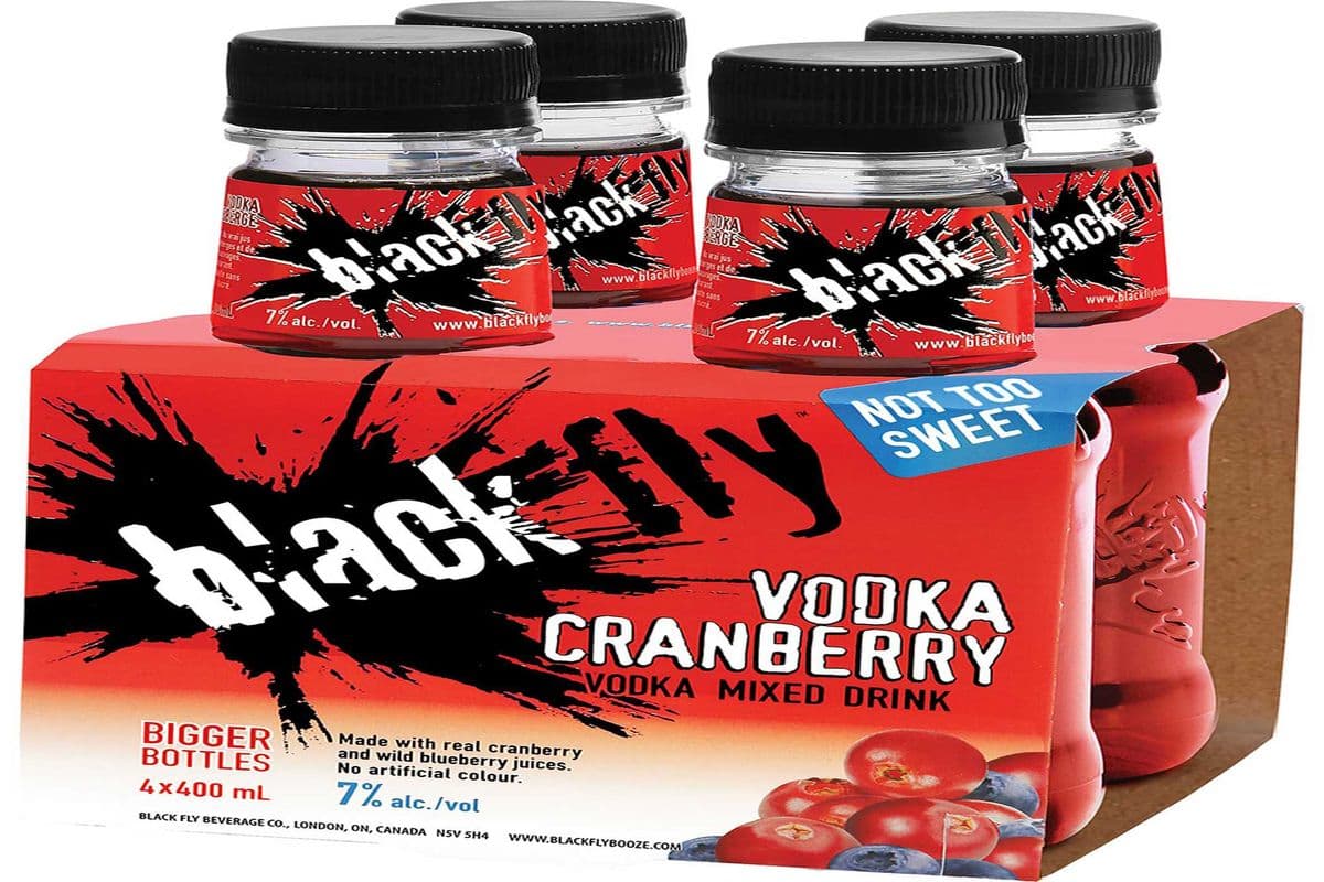 Black Fly Vodka Cranberry 4pk (4 x 400ml)