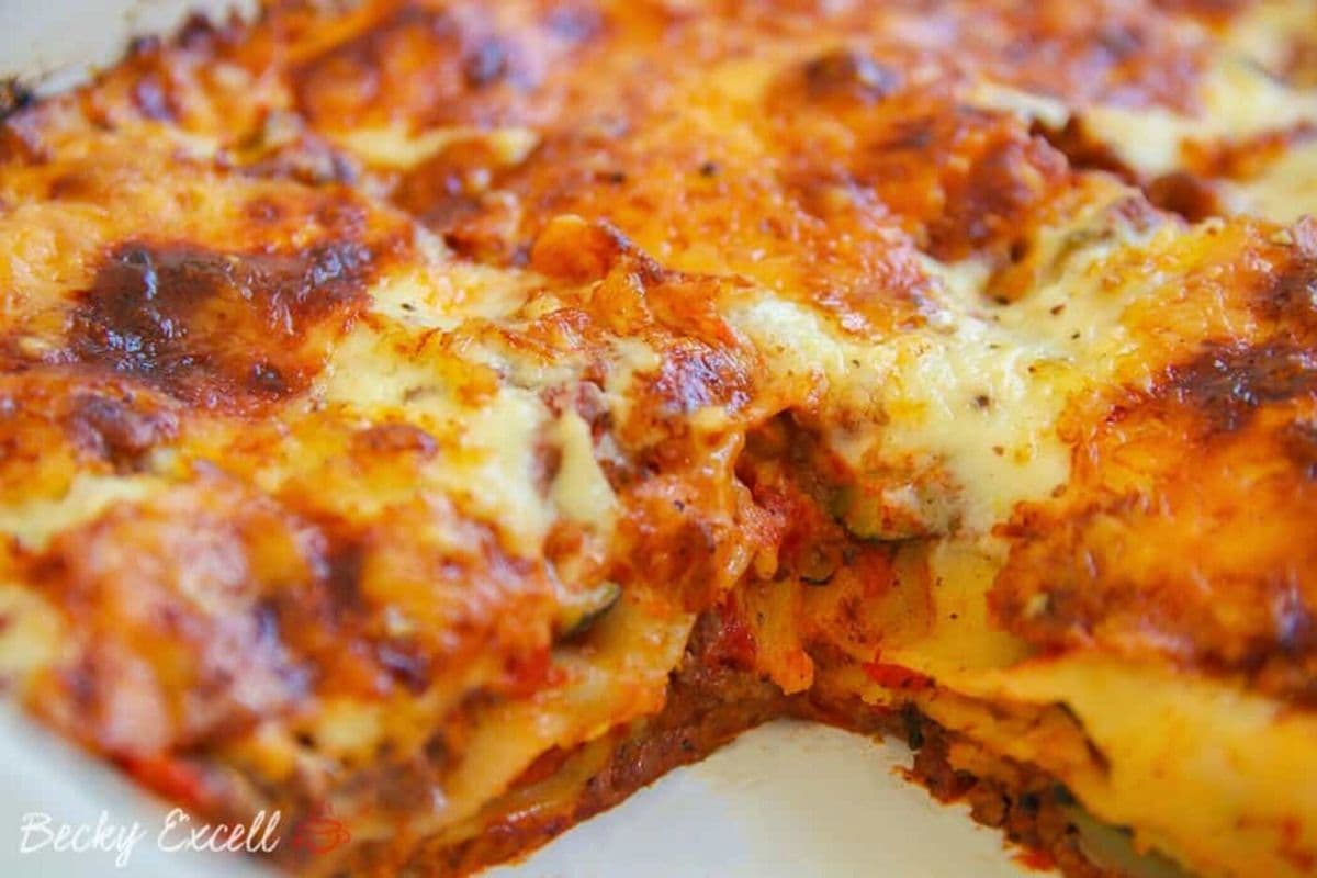 Regular Baked Lasagna Meat Sauce