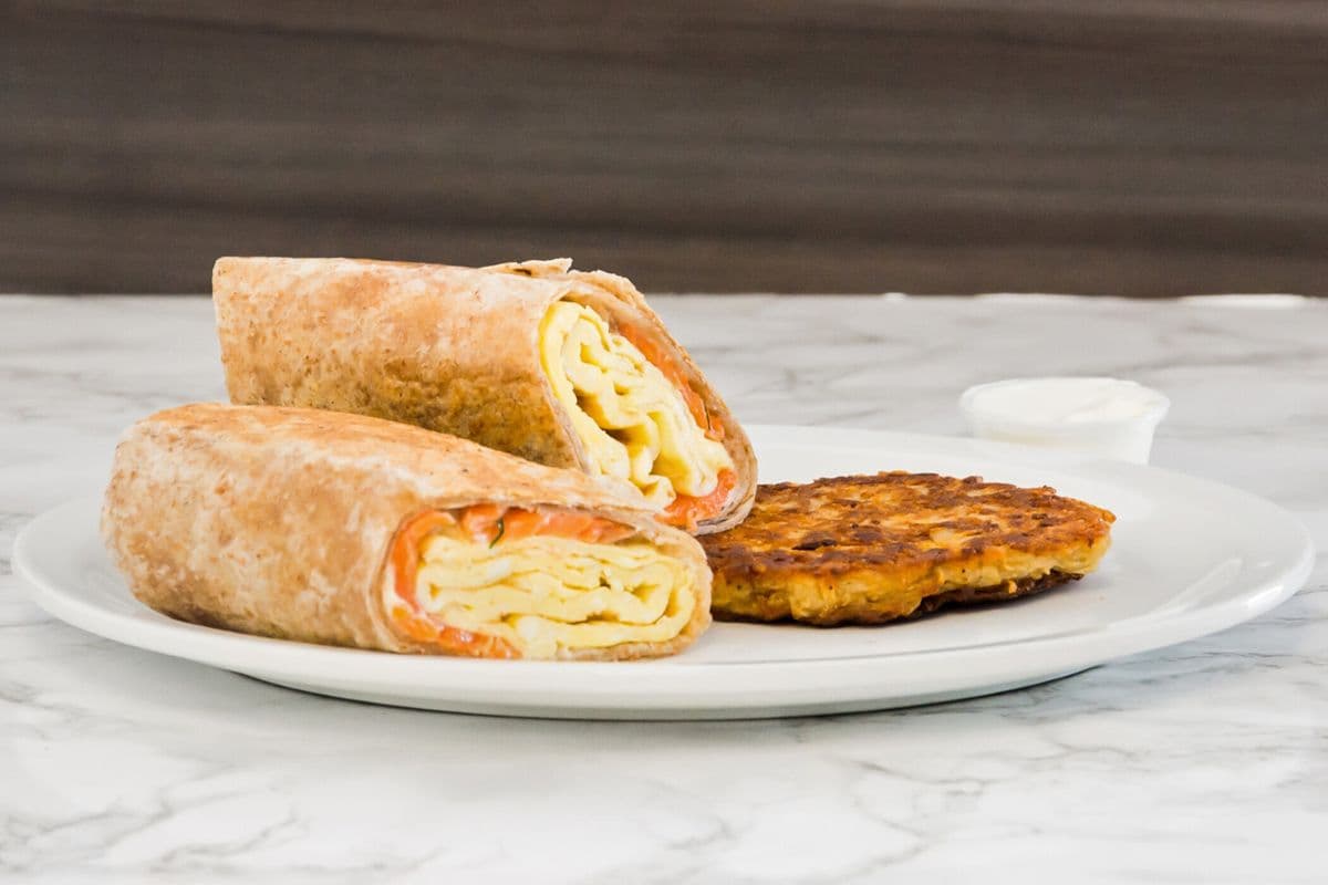 Smoked Salmon Breakfast Wrap