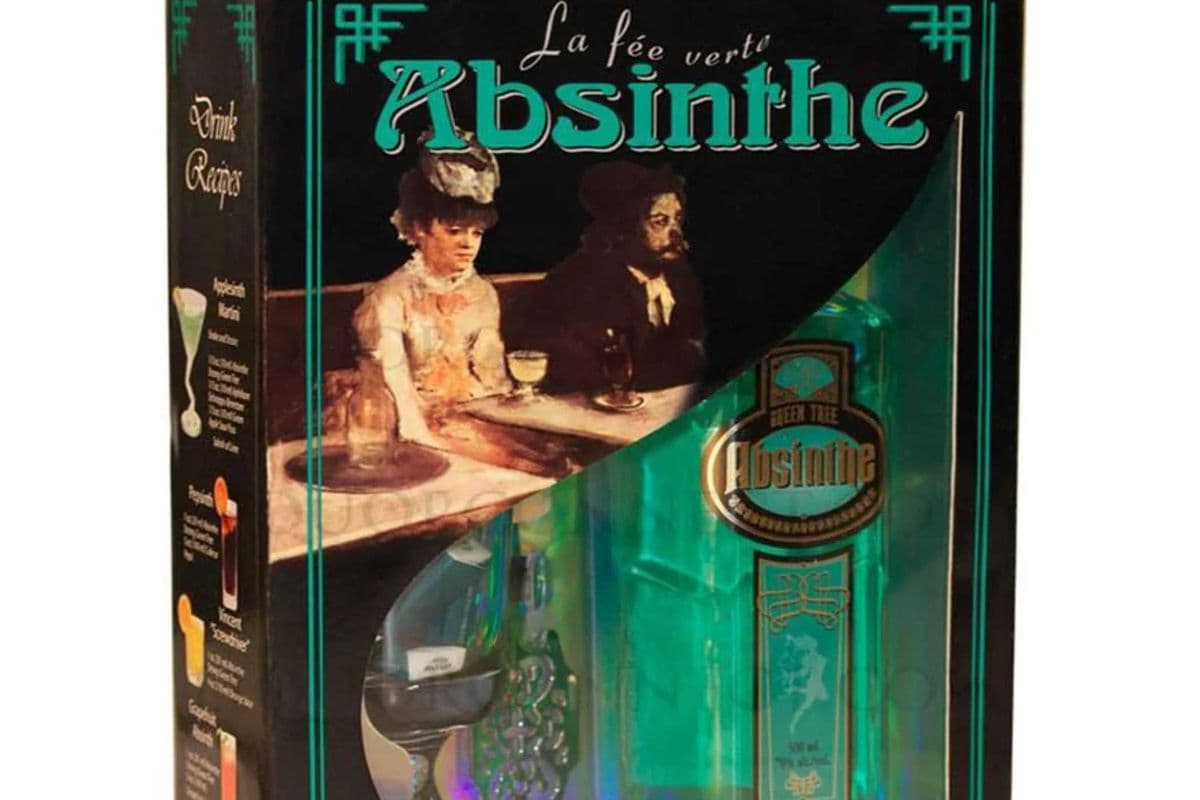 Absinthe Strong 70% and Ritual Spoon/Glass (500 ml) (1 x 500ML)