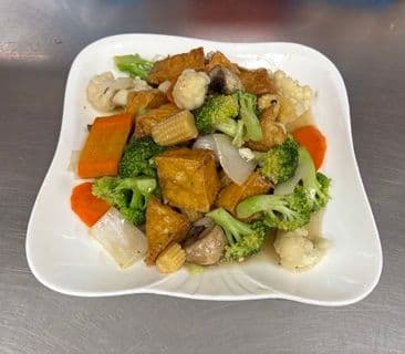 Deep Fried Tofu with Vegetable (Vegetarian Special) / 杂菜豆腐