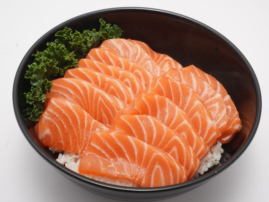 Salmon Sashimi Don