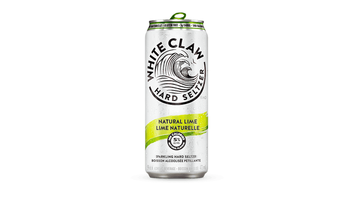 White Claw Natural Lime, 473ml Can