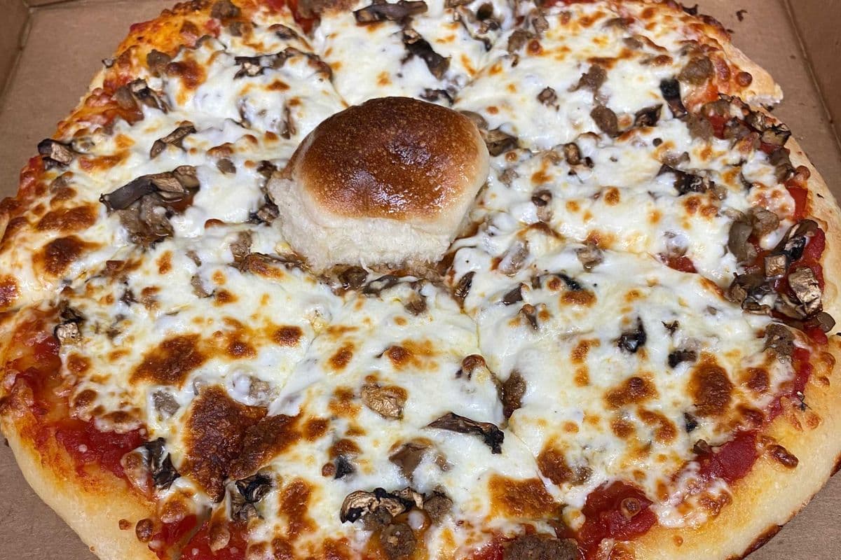 11. 12" Beef and Mushroom Pizza
