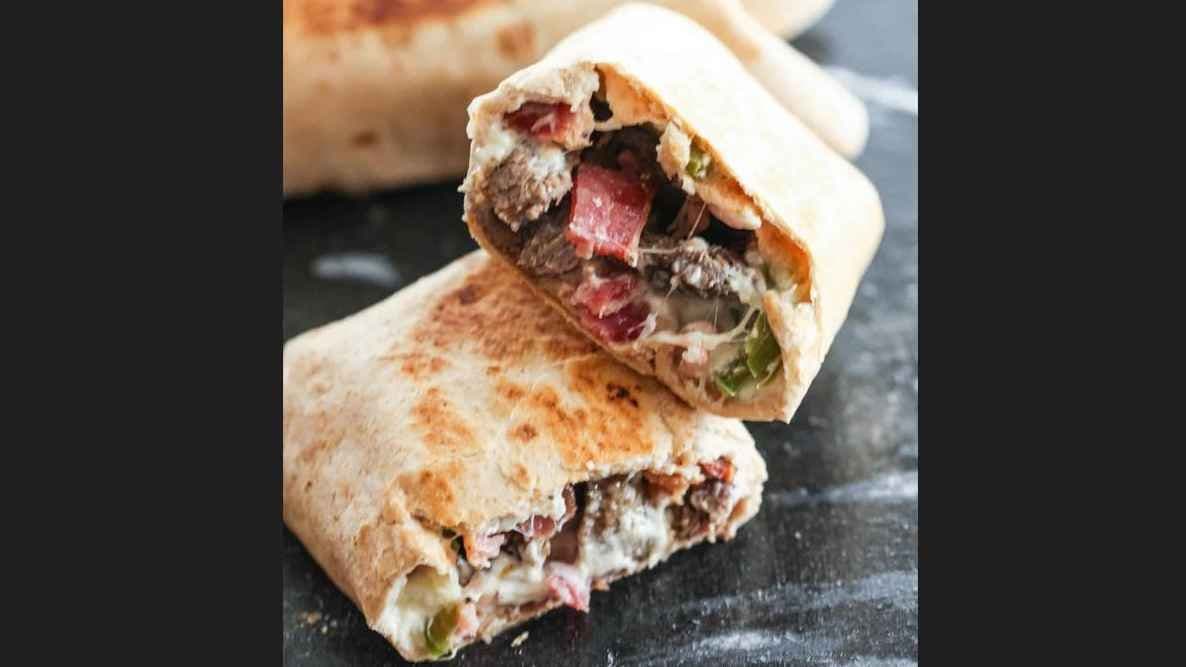 Bacon Cheesesteak Wrap