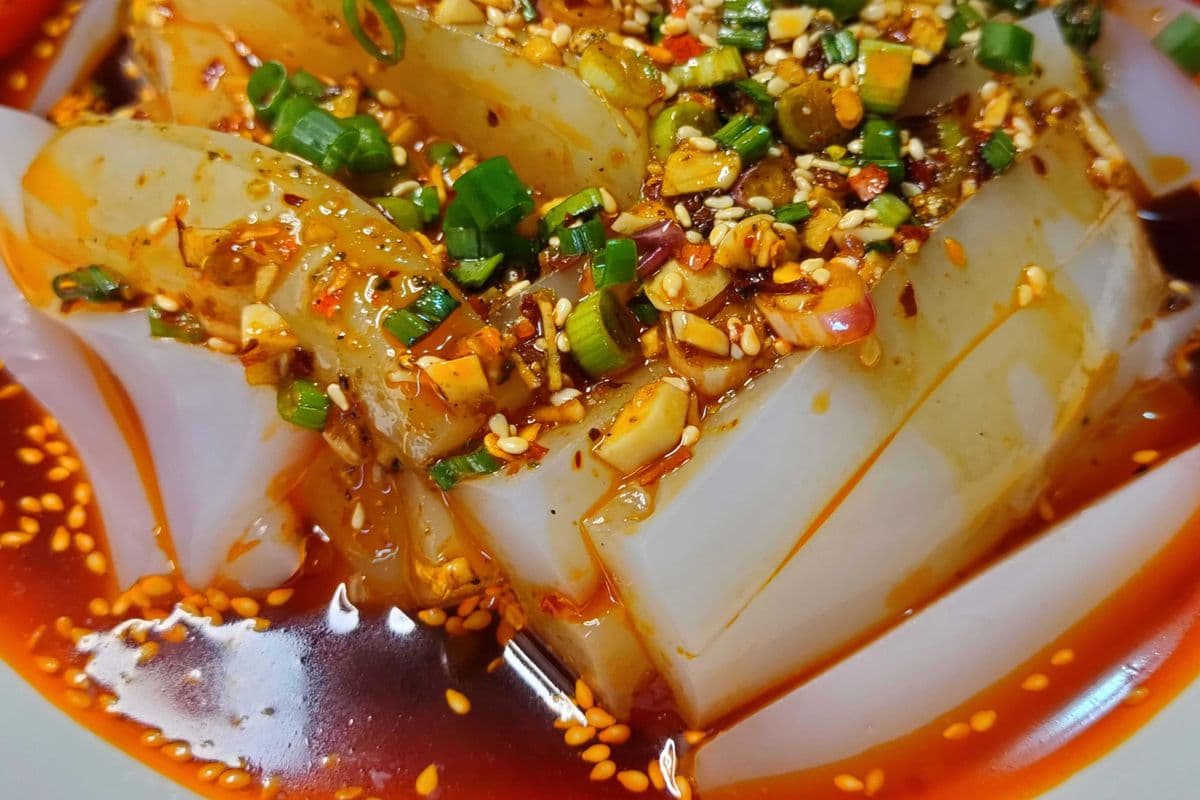 061. Bean Jelly in Chilli Sauce🌶️