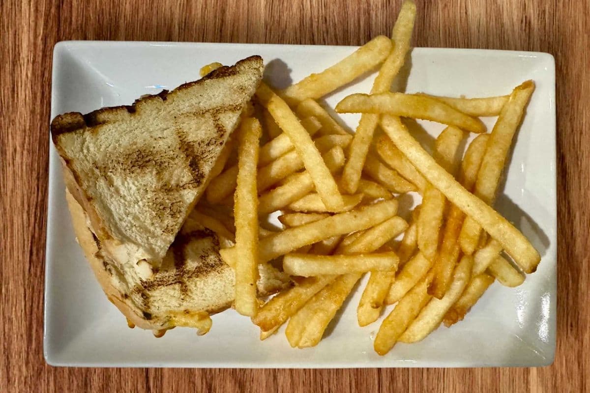 Four Cheese Grilled Cheese Sandwich