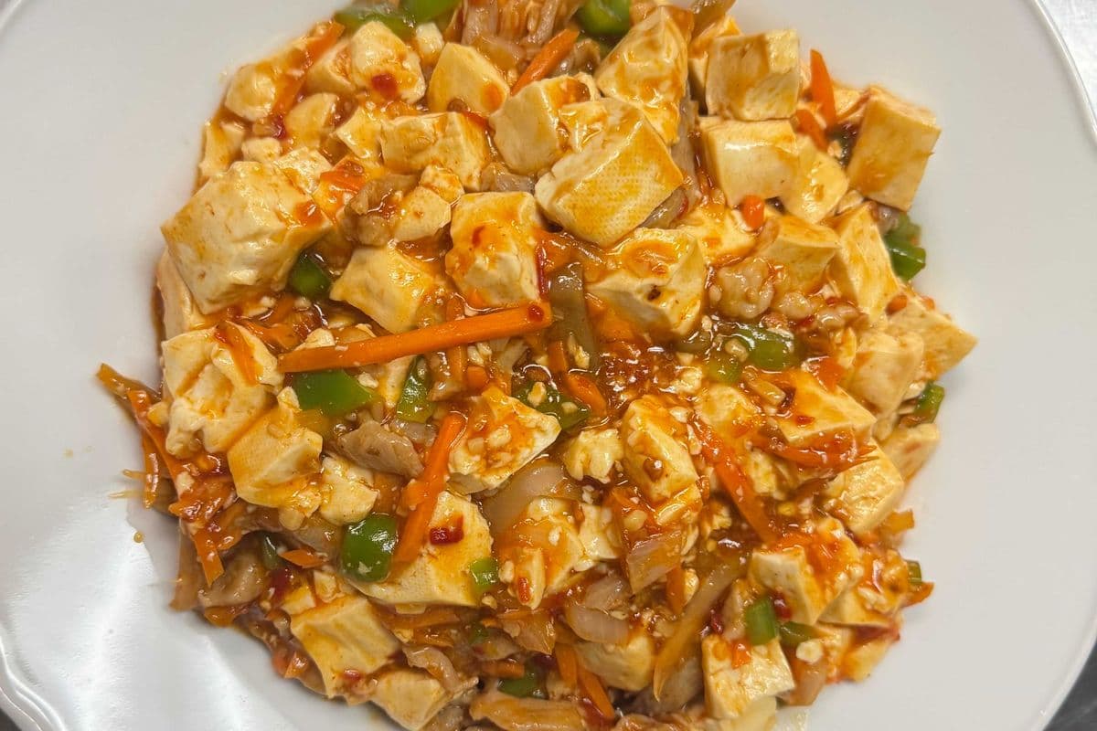 Ma Po Tofu with Shredded Pork 麻婆豆腐(含猪肉)