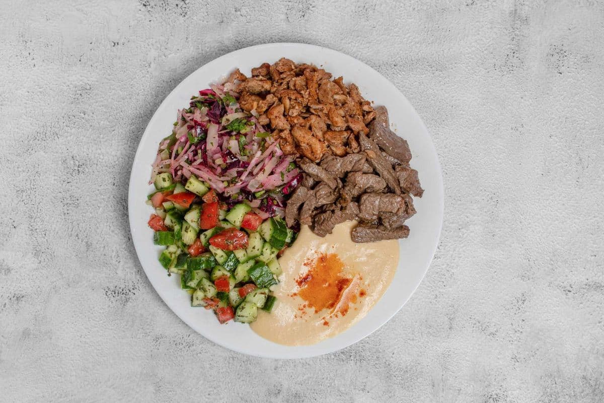Mixed Shawarma with Salad Platter