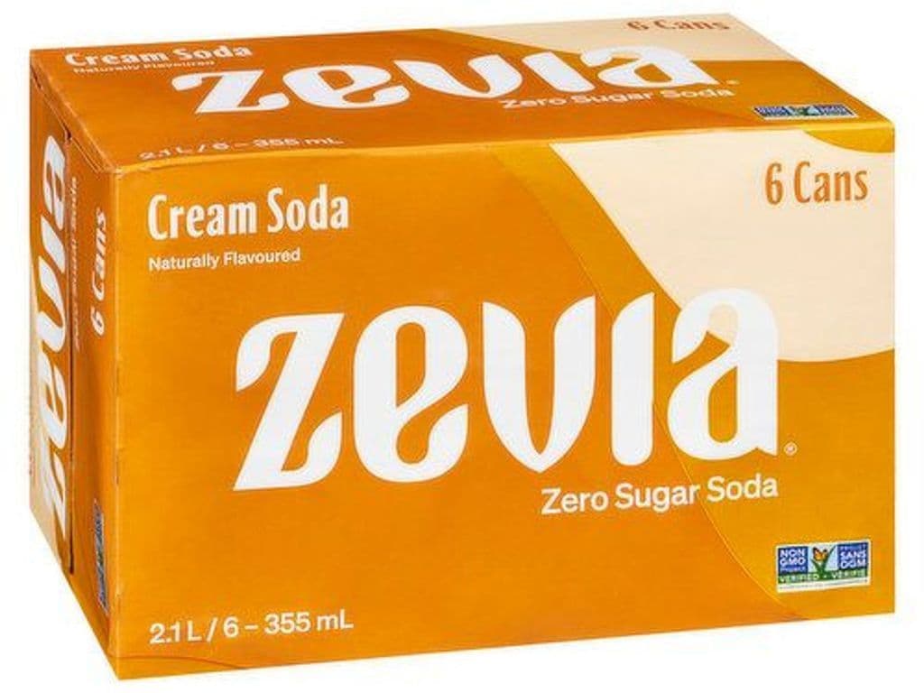 ZEVIA SODA ORANGE ZERO SUGAR 6X355ML