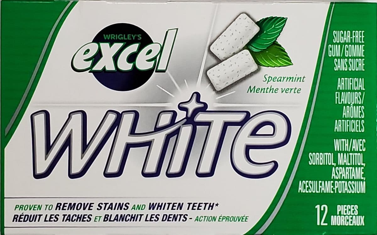 Excel Spearmint White (12 pieces)