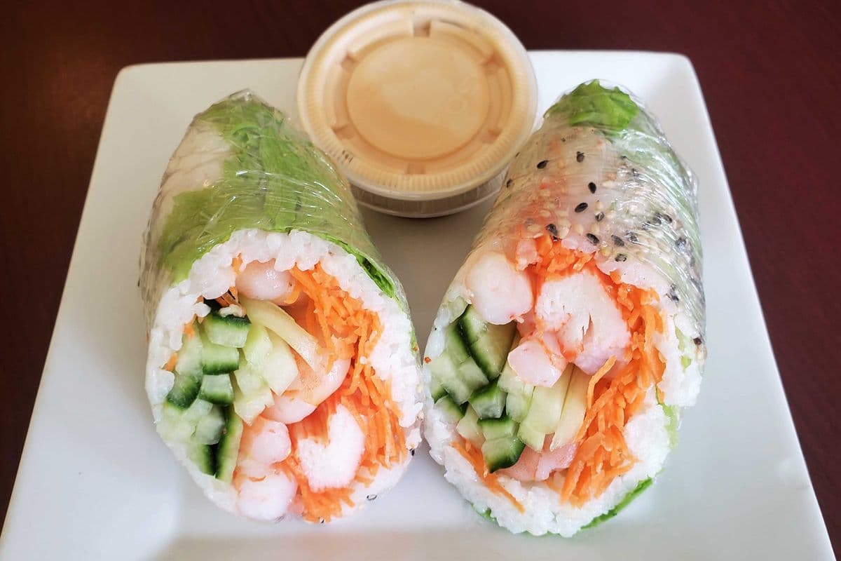 Maki de printemps aux crevettes