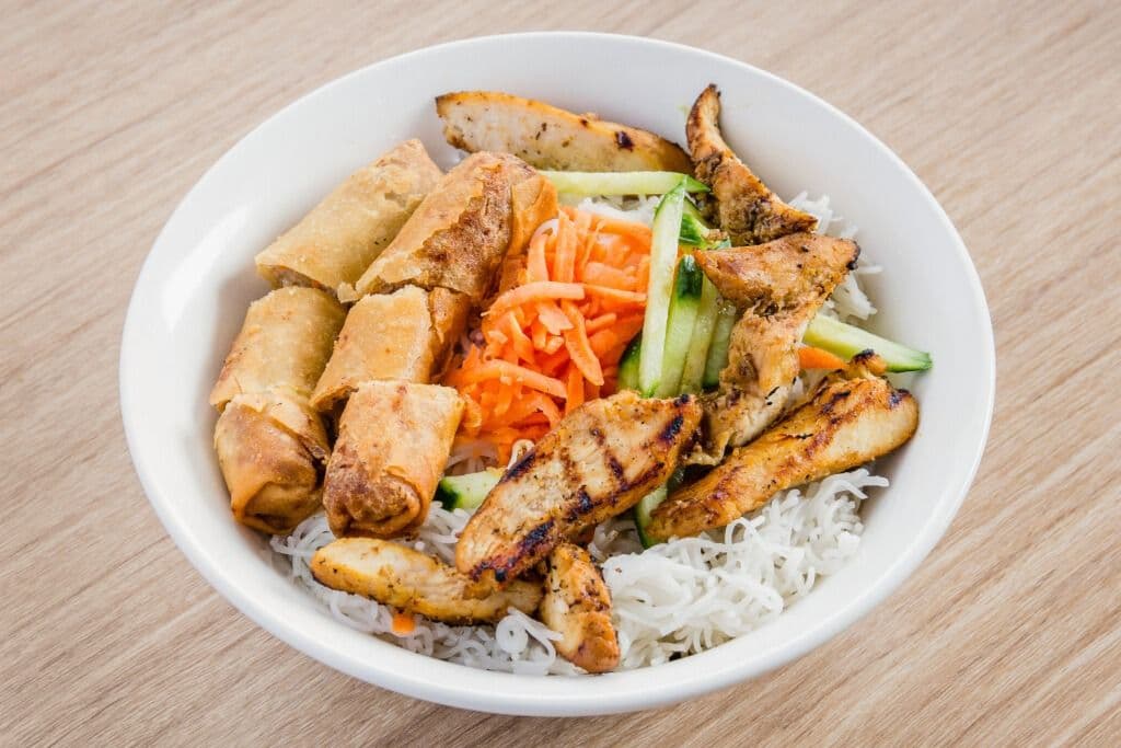 1. Kids' Lemongrass Chicken on Vermicelli Noodle Combo