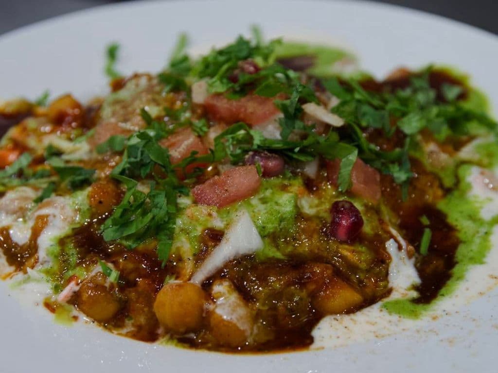 Aloo Tikki avec Chana / Aloo Tikki with Chana