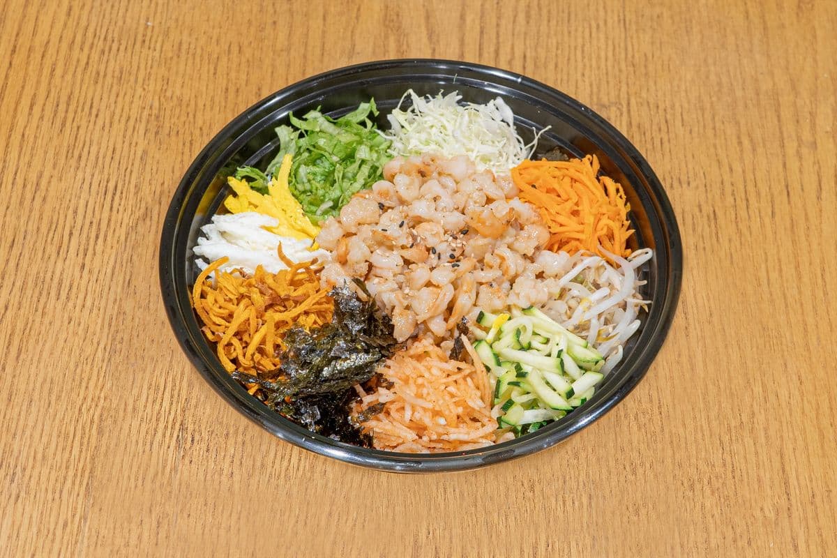 Bibimbap aux crevettes / Shrimp Bibimbap