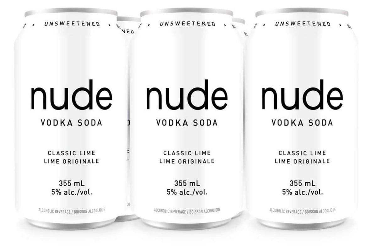 NUDE VODKA SODA CLASSIC LIME (6 PACK) (6 x 355ML CAN)