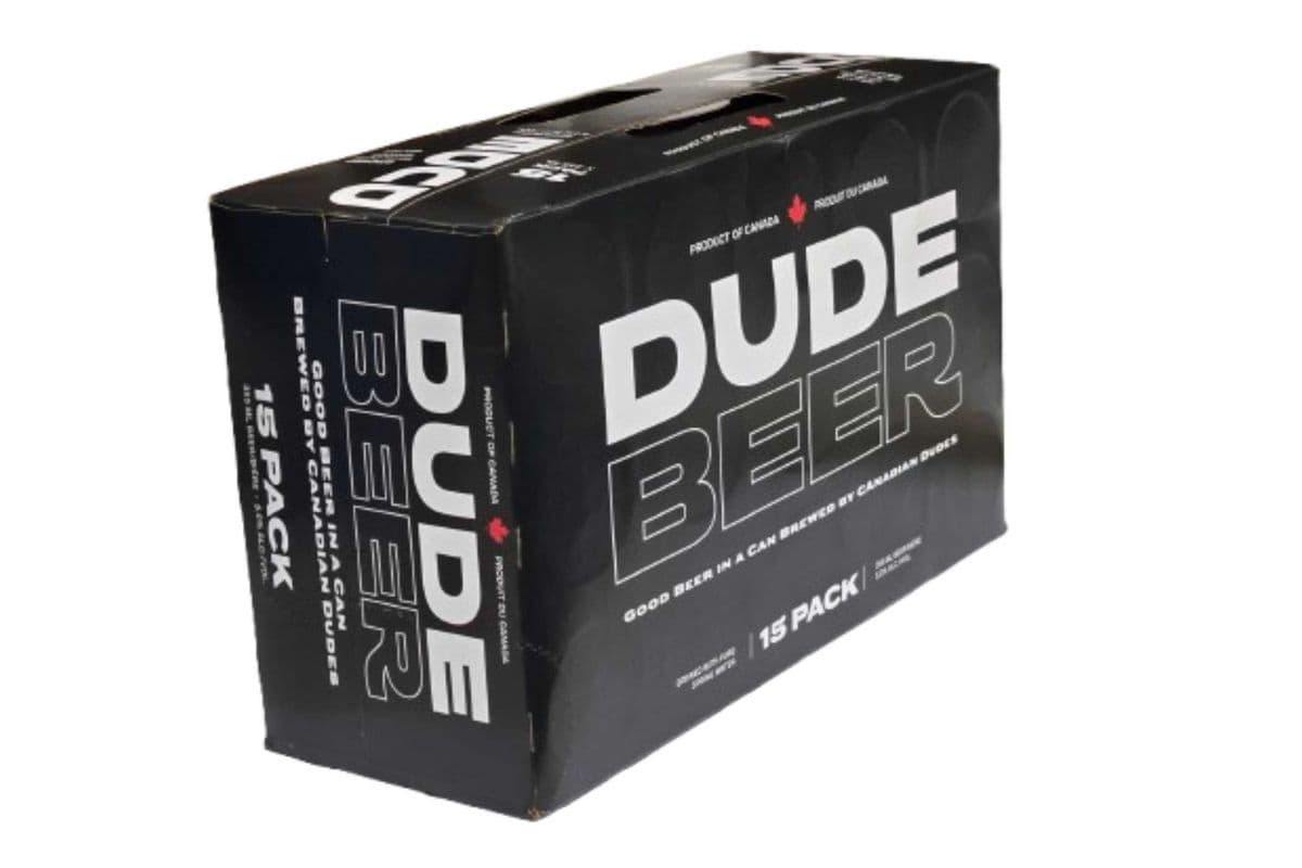 Dude Beer Lager Canadian Beer (15 x 355ml)