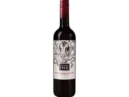 Vintage Ink Whiskey Barrel Aged, 750mL bottle red wine (14.00% ABV)