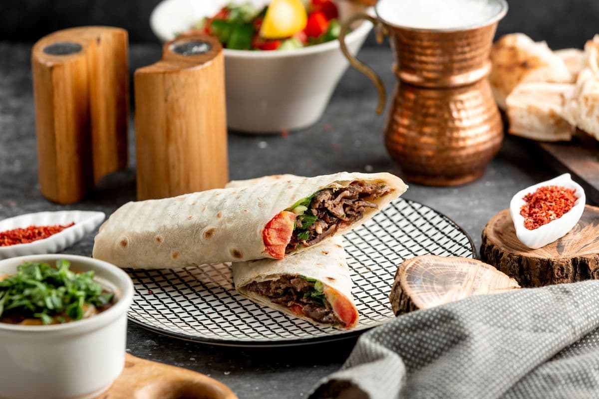 2. Beef Doner Lavash Wrap (Regular)