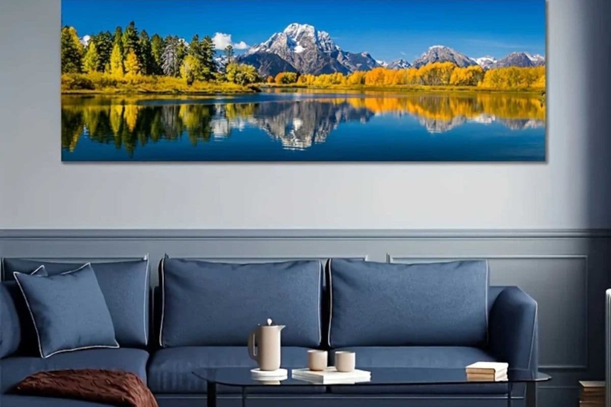 National Park Mountains Scenery Picture Print Artwork Framed SKU104W