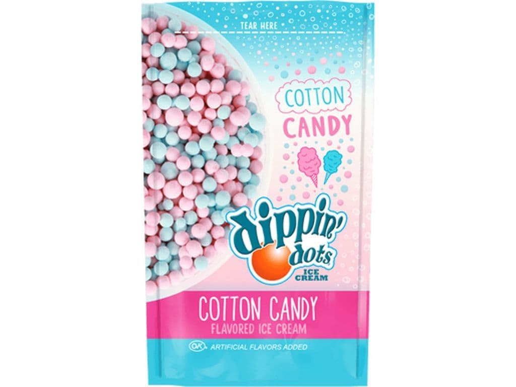 Dippin Dots Ice Cream Cotton Candy Frozen Dairy Treat 72g Pouch 