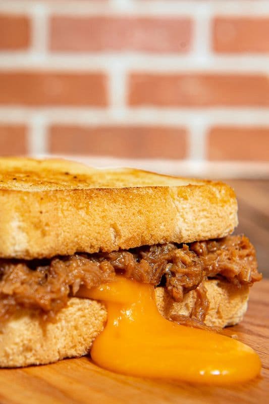 Pulled Pork Grilled Cheese