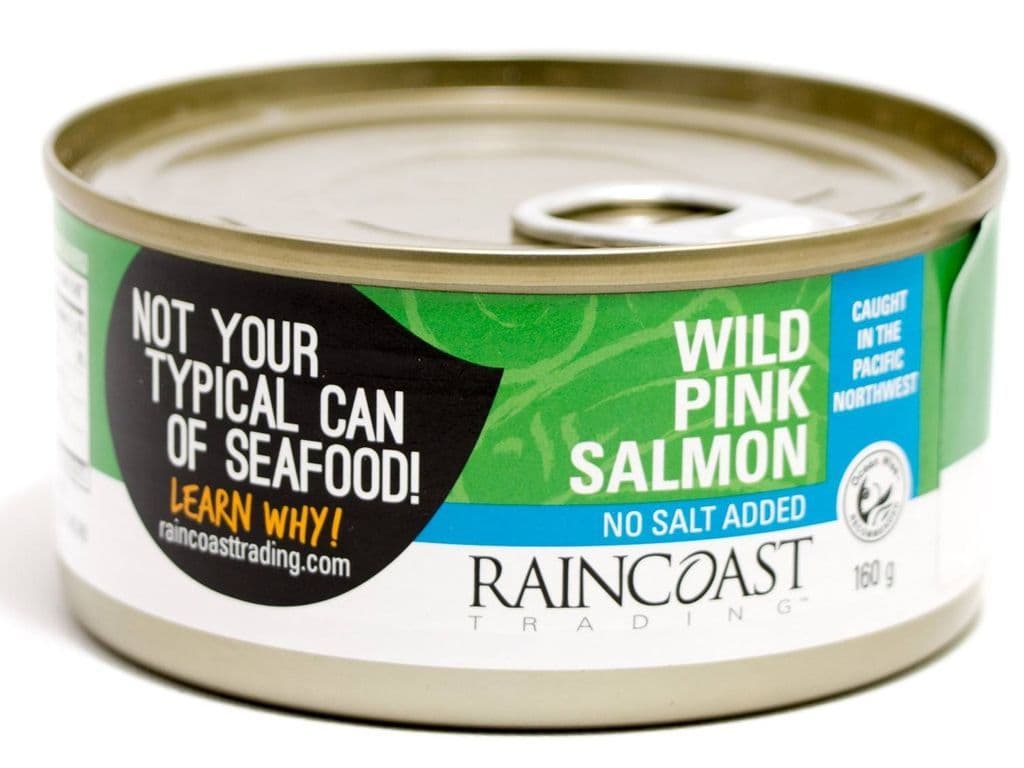 RAINCOAST WILD PINK SALMON-NO SALT ADDED 160G