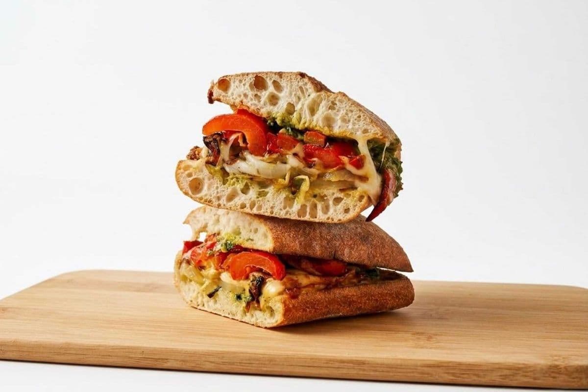 6. Pesto Veggie Melt – $15.99