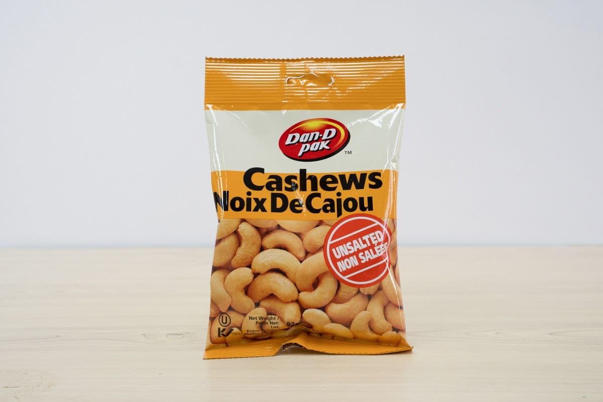 Dan-D-Pack Cashews Unsalted (92 g)
