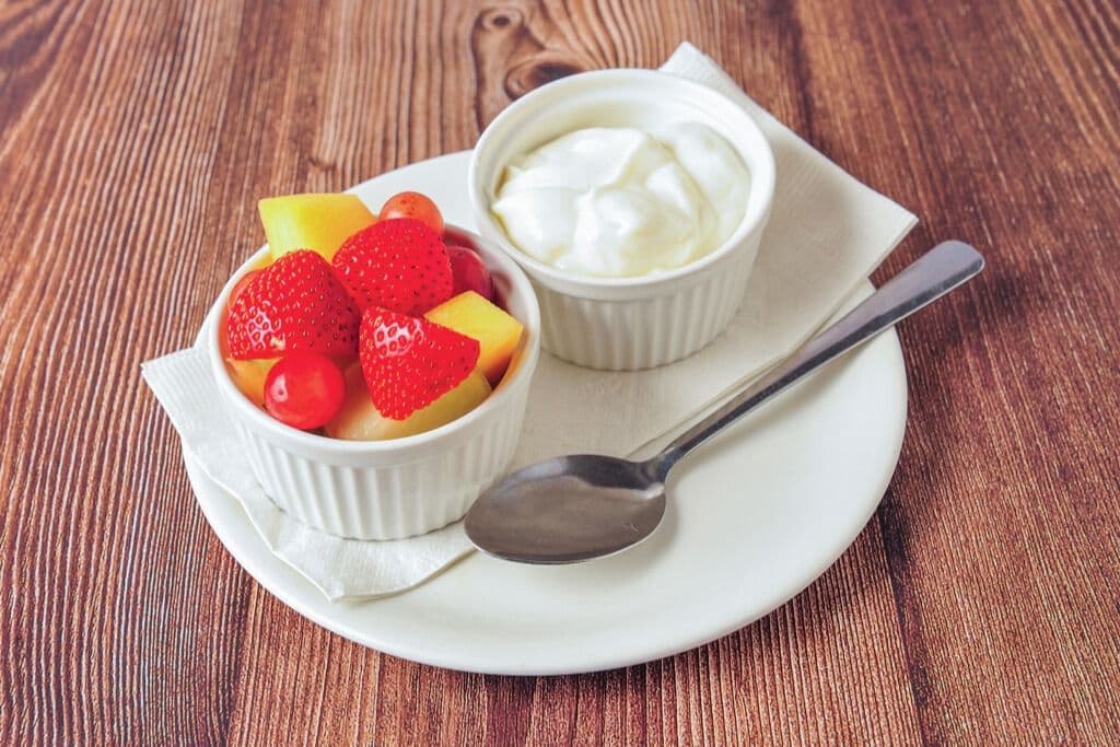 Fresh Fruit and Greek Yogurt