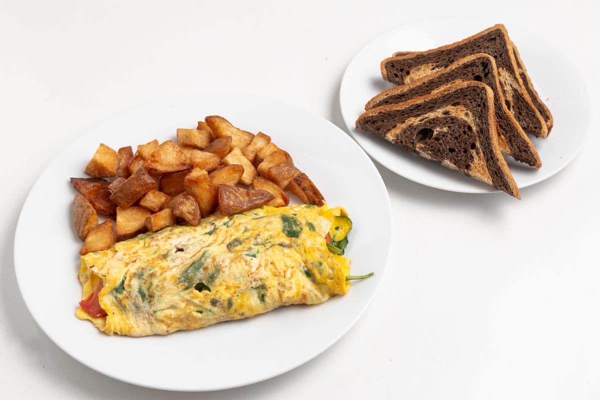 Spinach Ham Omelette
