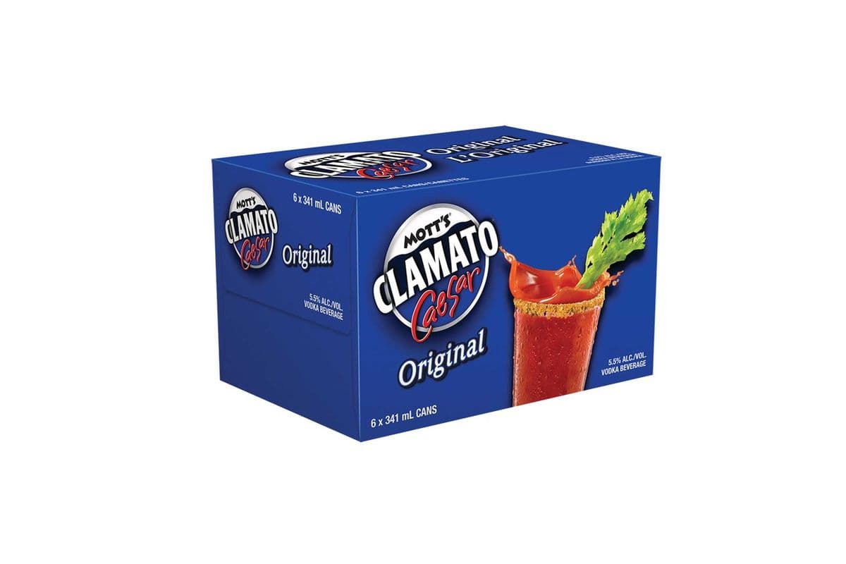 893059. MOTT'S CLAMATO CAESAR ORIGINAL (6 x 341ML (CANS))
