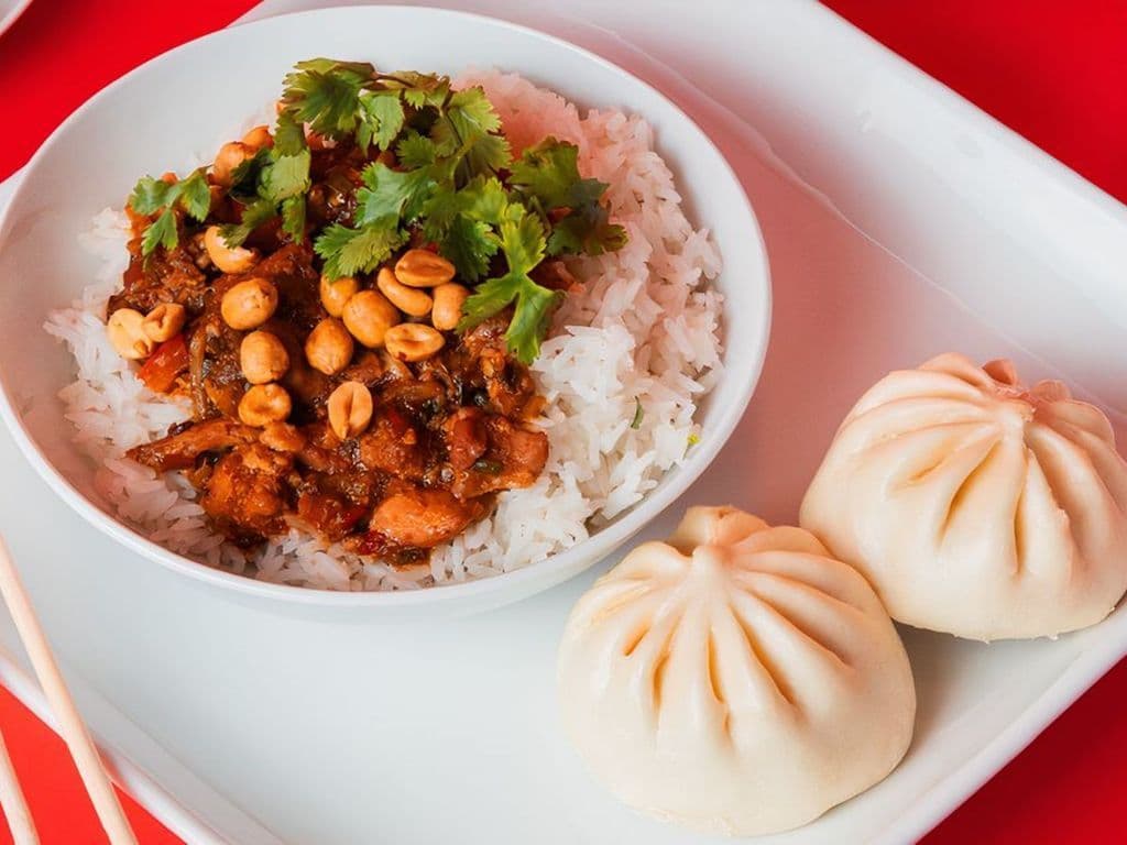 Bowl and 2 Bao