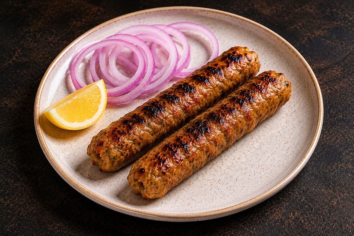 Chicken Seekh Kebab - Cooked