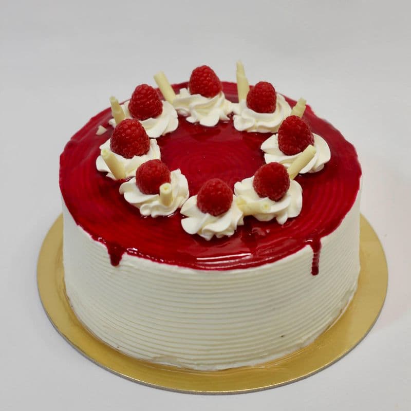 8" Lemon Raspberry Truffle Cake