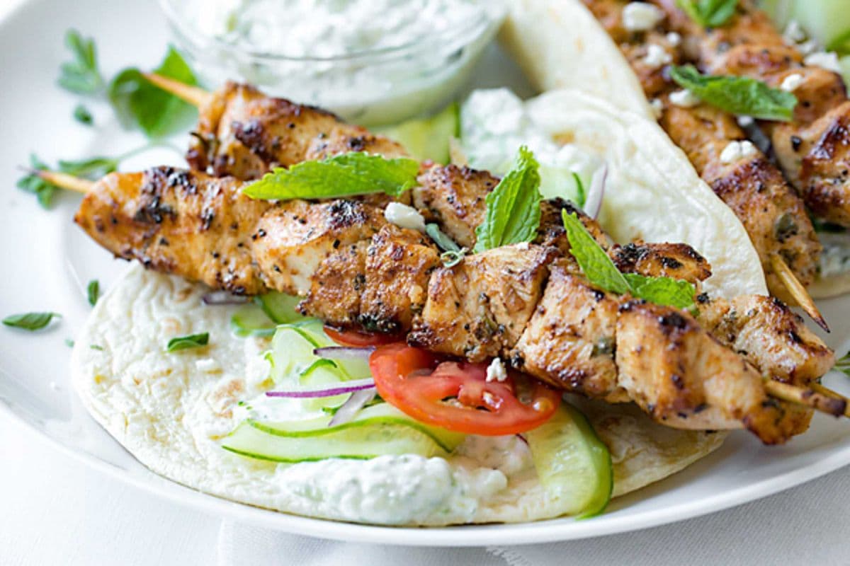Chicken Kabob Wrap
