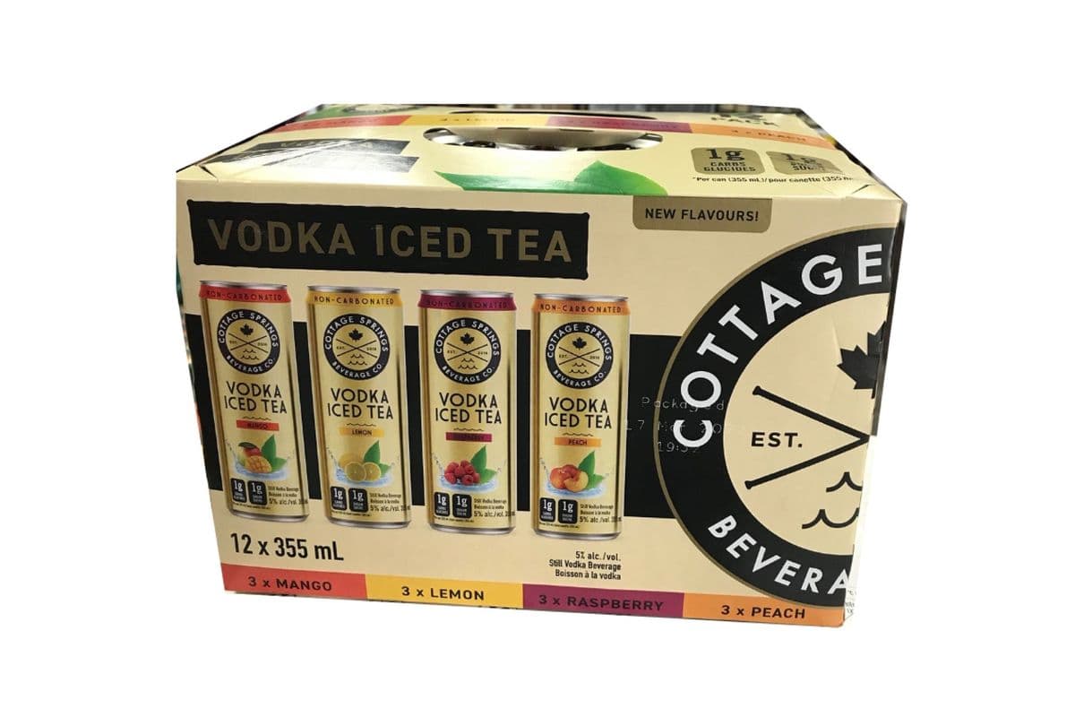 Cottage Spring Vodka Iced Tea Variety Pack (12 x 355mL Cans)