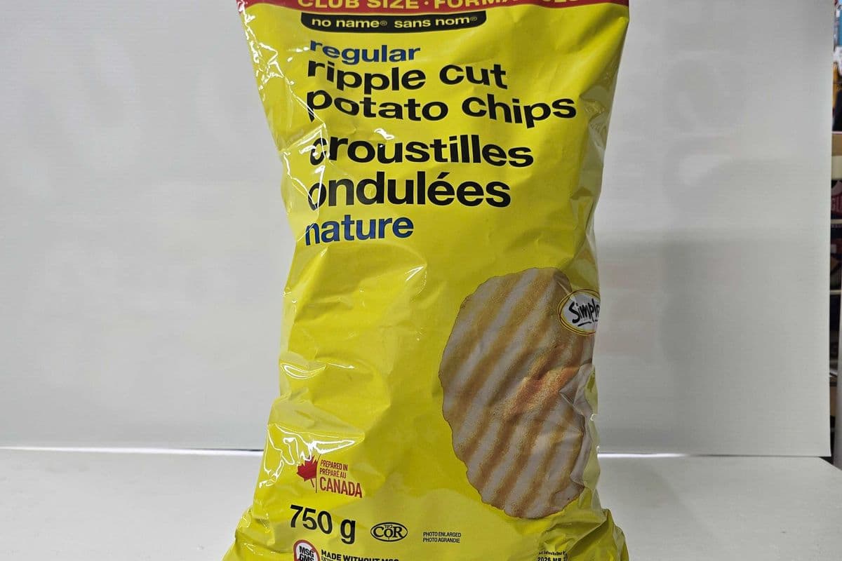 No name regular ripple cut potato chips 750g (750g)