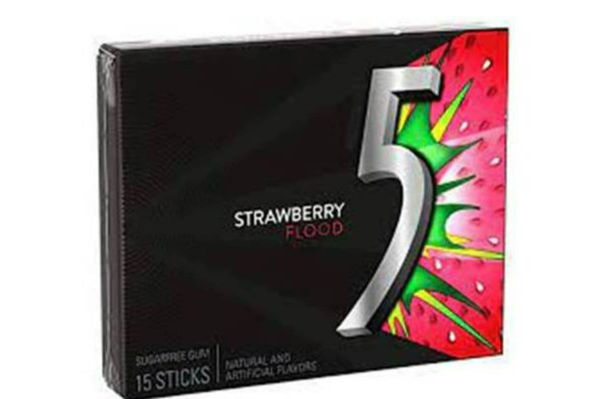 5 Gum Sour Strawberry Flood (15 ct)