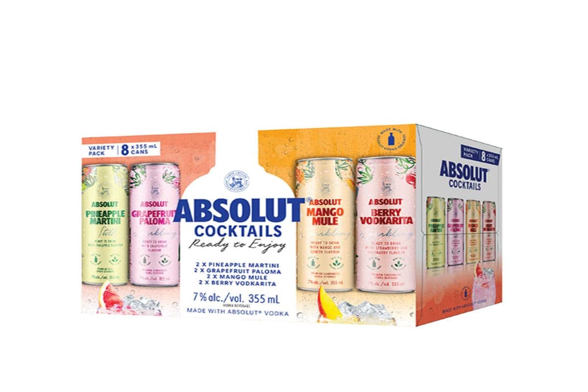ABSOLUT RTD MIXER PACK SUMMER 8CANS (1 x 8*355ML)