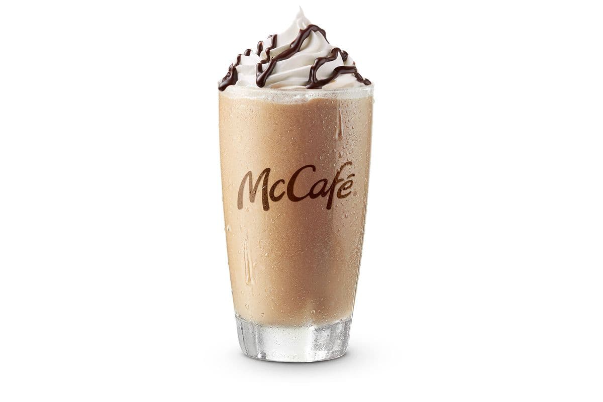 Coffee Frappé w/ Whipped Cream & Choc Drizzle [480.0 Cals]