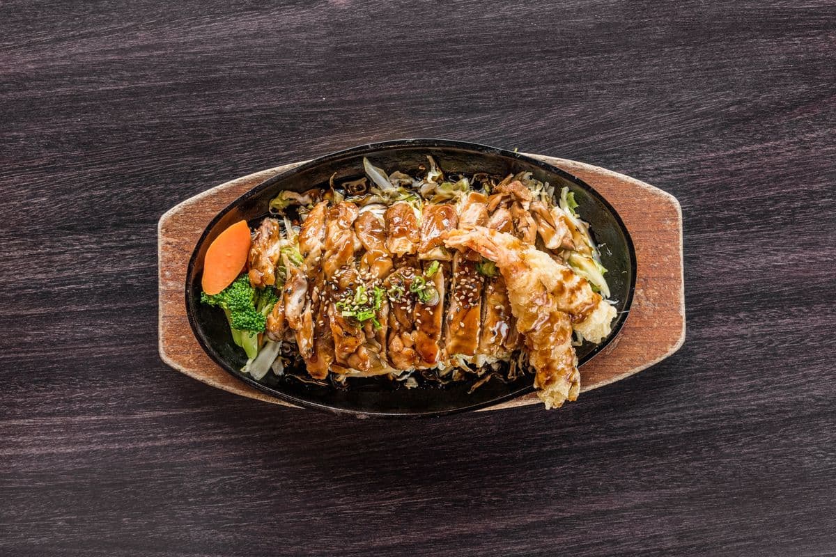 47. Chicken Teriyaki with Two Pieces Prawns