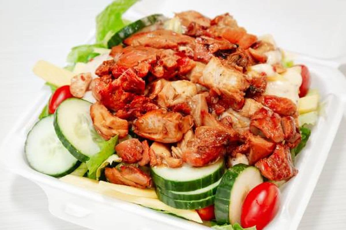 Bourbon Chicken Caesar Salad