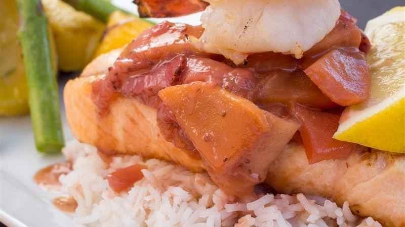 Atlantic Salmon and Shrimp