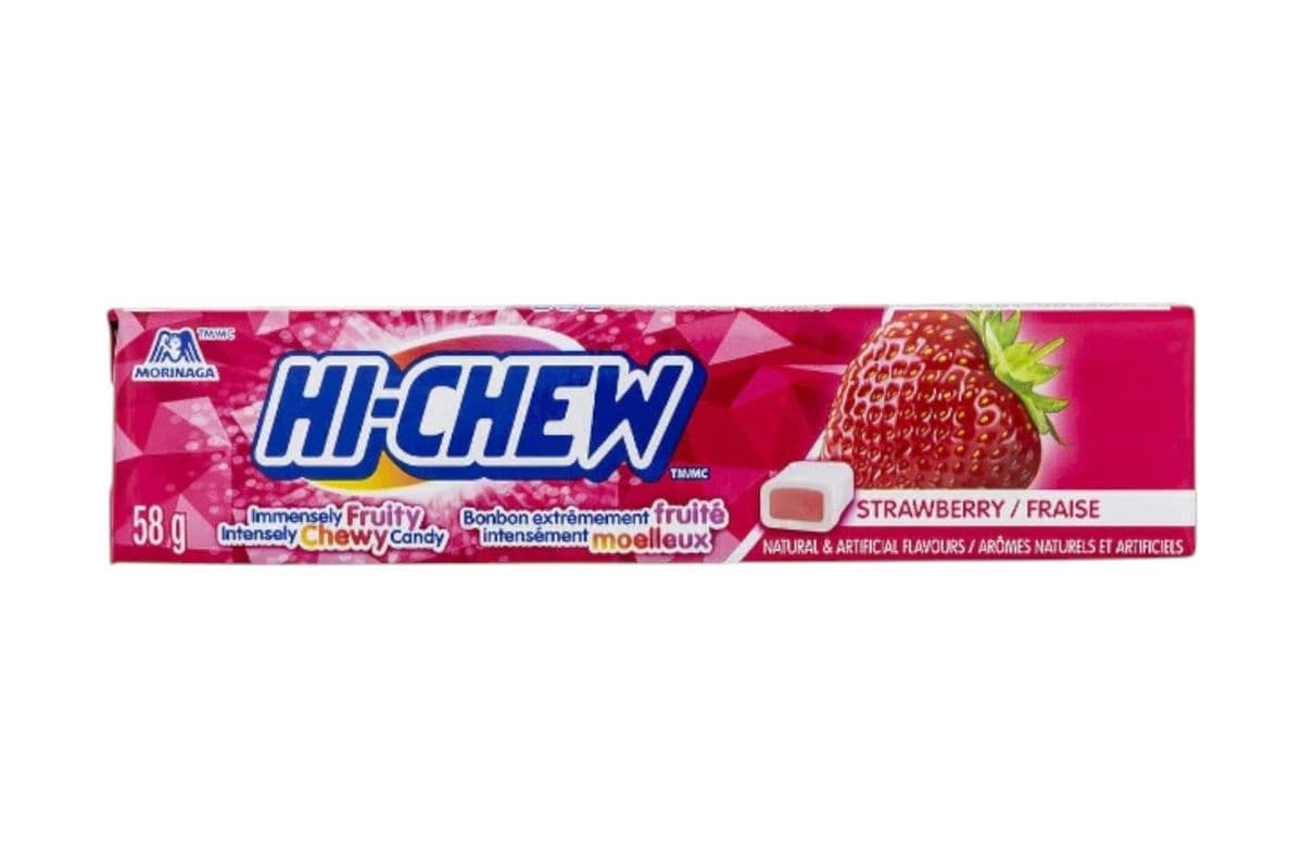 Hi-Chew Strawberry Chewy Candy (58gm) (240 Cal)
